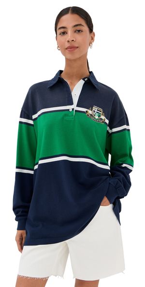 Acne Studios Jersey Dress Navy/Green XS