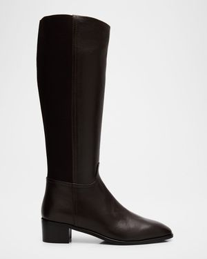 Ricarda Leather Knee-High Boots
