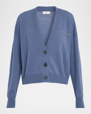 Punto Luce Button-Down Knit Cardigan