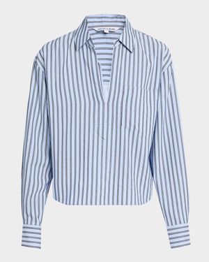 Khai Stripe Long-Sleeve Top