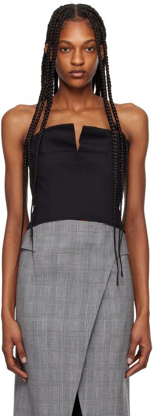 RECTO Camisole écourtée noire
