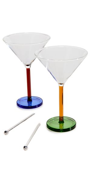 Sophie Lou Jacobsen Piano Cocktail Glass Set Dizzy One Size
