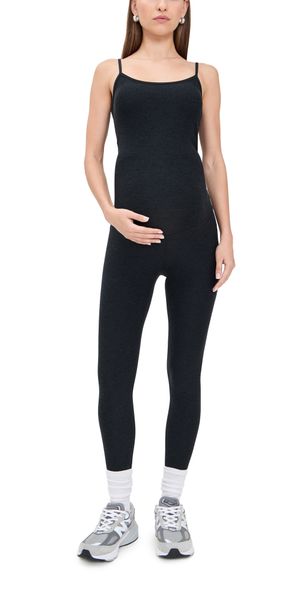 Beyond Yoga Spacedye Uplevel Maternity Jumpsuit Darkest Night XL