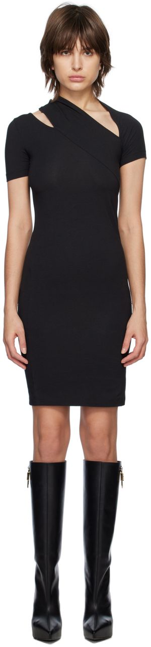 Helmut Lang Black Slash Tee Midi Dress
