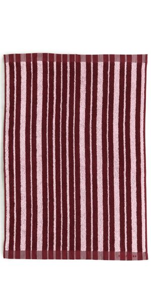 Marimekko Raide Hand Towel Burgundy Stripe One Size