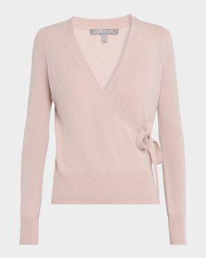 Cashmere Wrap-Tie Sweater