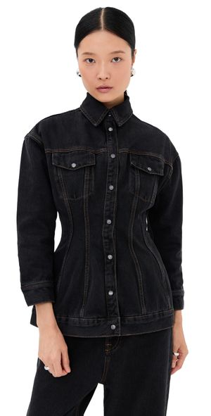 WARDROBE. NYC Denim Contour Jacket Black S