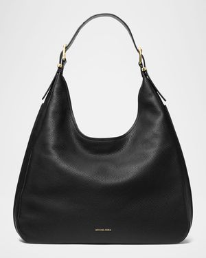 Nolita Large Pebbled Leather Hobo Shoulder Bag