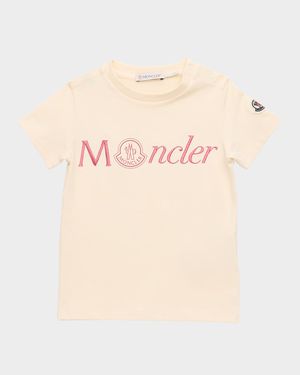Girl's Embroidered Logo-Print T-Shirt, Size 3M-3