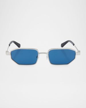 Men's Loa Metal Rectangle Sunglasses
