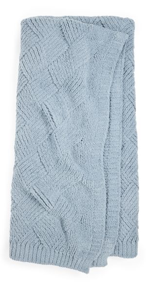 Barefoot Dreams CozyChic Diamond Weave Throw Moonbeam One Size