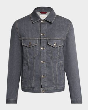Men's Modern-Fit Denim Jacket