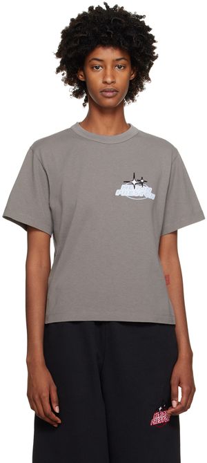 Heron Preston Gray Sponsor T-Shirt