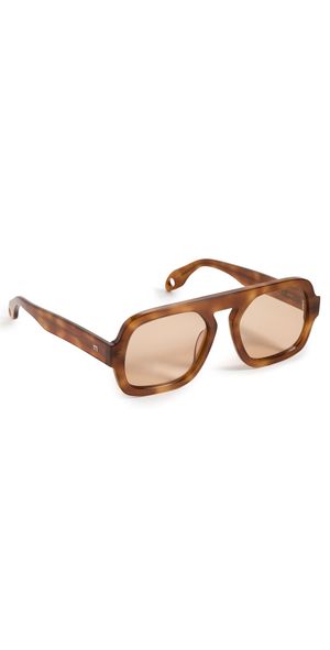 Elisa Johnson Jane Sunglasses Light Brown Tortoise One Size
