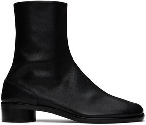 Maison Margiela Bottines noires à bout Tabi