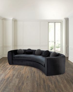Carmen Velvet Sofa, 122"