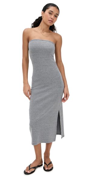 perfectwhitetee Blondie Strapless Dress Dark Heather Grey S