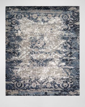 Deep Horizon Hand-Knotted Rug, 8' x 10'
