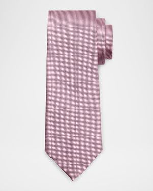 Men's Tonal Micro-Grid Tie