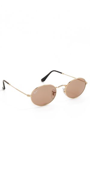 Ray-Ban Oval Sunglasses Arista One Size