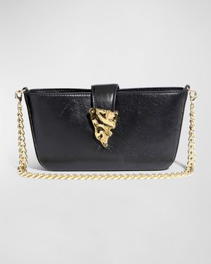 The Crumple Convertible Leather Crossbody Bag