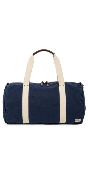 RLX Ralph Lauren Canvas Duffle Bag Navy/Cream One Size