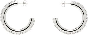 Justine Clenquet Silver Nina Large Earrings