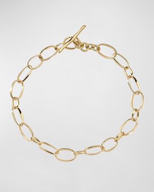 Small Scultura Link Bracelet in 18K Gold