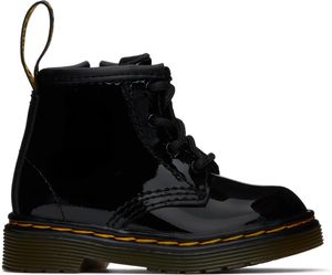 Dr. Martens Bébé | Bottes 1460 noires en cuir verni