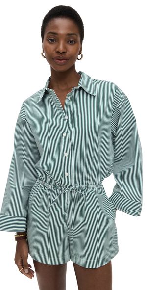 FAITHFULL Freja Playsuit Green Stripe 4