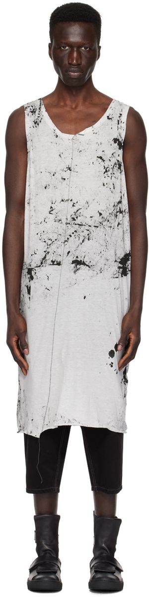 NICOLAS ANDREAS TARALIS White Graphic Tank Top