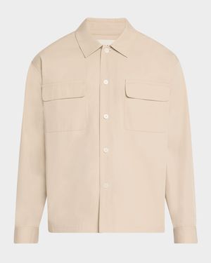 Men's Cotton Double-Pocket Overshirt