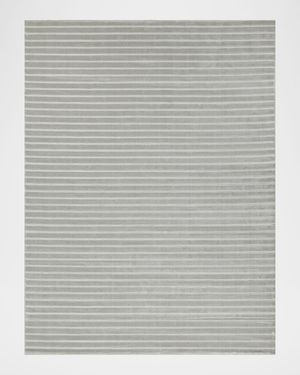Amani Hand-Loomed Silver Rug, 12' x 15'