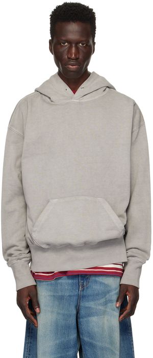 Uniform Bridge Pull à capuche gris à effet délavé