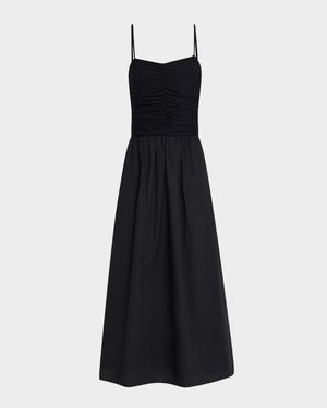 Fisher Ruched Midi Dress