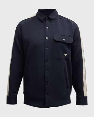 Men's Snap-Front Overshirt