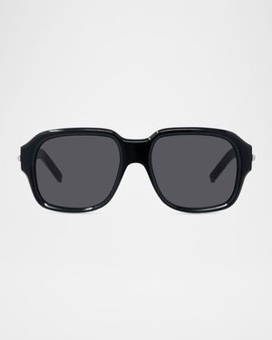 Men's GV40114IM Acetate Square Sunglasses
