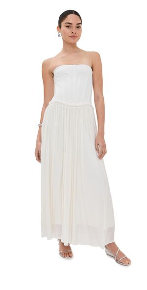 SIMKHAI Adalys Bustier Dress Ivory 10