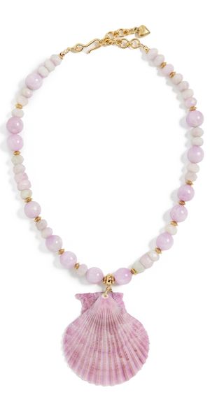 Brinker + Eliza Bora Bora Necklace Kunzite/Shell One Size