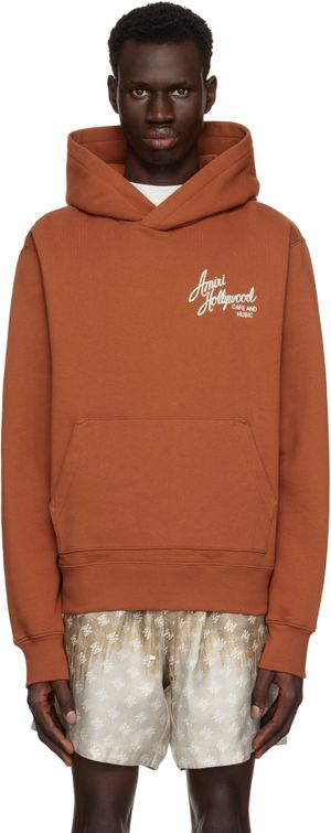 AMIRI Orange 'Amiri Hollywood' Hoodie