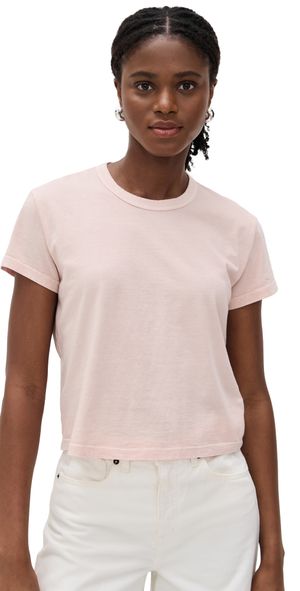 James Perse Shrunken Crew Neck Tee Rose Water 1