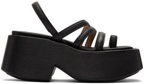 Marsèll Black Zeppo Sandals