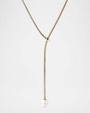 14K JH Essential Pearl Lariat Necklace