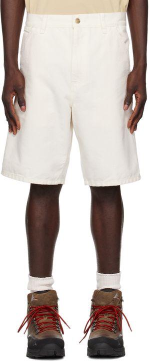 Carhartt Work In Progress Off-White Single Knee Shorts
