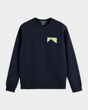 Men's Front and Back Artwork Cotton Sweatshirt