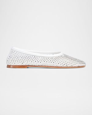 Balla Crystal Mesh Ballerina Flats