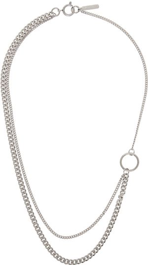 Justine Clenquet Silver Morgan Necklace