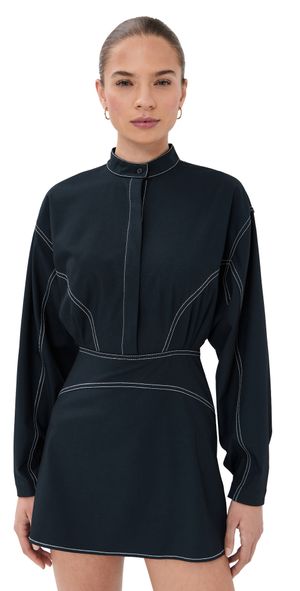 STAUD Kiln Dress Navy 12