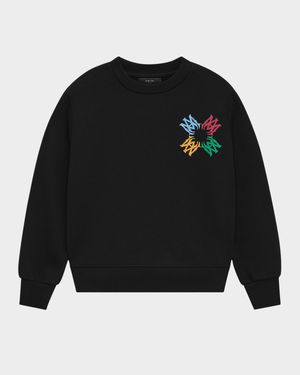 Kid's MA Quad Scribble Crew Sweatshirt, Size 4-12