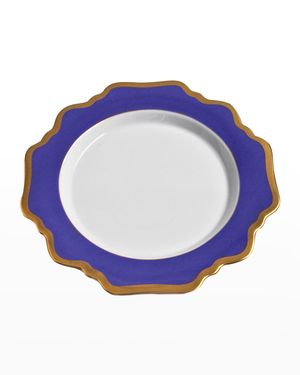 Indigo Rimmed Salad Plate